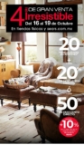 Sears Venta Irresistible 16 al 19 de octubre: hasta 50% de descuento + 10% adicional