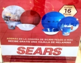 Promo navideña Sears: vajilla 16 piezas Gratis en Perfumería y Cosméticos