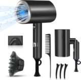 Secadora iónica de pelo con accesorios de 1800 W baja a su menor precio + cupón de 5% adicional