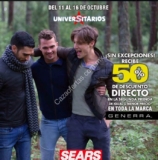 Segundo a mitad de precio en toda la marca Generra en Sears