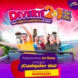 2×1 en Pase Platino en Selva Mágica al comprar hoy martes