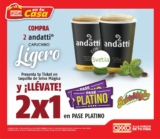 2×1 en Pase Platino en Selva Mágica si presentas un ticket de Oxxo de 2 Andatti Capuchino ligero