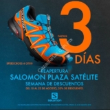 Semana de Descuentos Salomon Plaza Satélite: 20% de descuento por reapertura