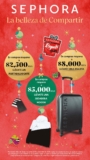 Promoción de Navidad Sephora: Llévate maleta, sudadera o portapasaporte con tus compras