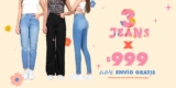 Venta de Primavera Sexy Jeans: 3 jeans por $999 + envío gratis