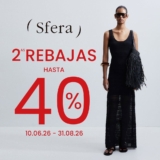 Hasta 40% de descuento en las Segundas Rebajas 2026 de Sfera