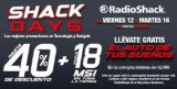 Ofertas RadioShack Shack Days: hasta 40% de descuento + 18 msi + auto a escala gratis