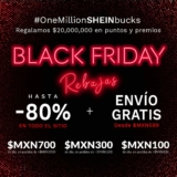 Shein Black Friday 2020: Hasta 80% de descuento + hasta $700 de descuento adicional + envío gratis