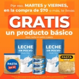 En Farmacias Similares atún, pasta o leche en polvo GRATIS en la compra de $70 o más los martes y viernes