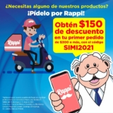 Cupón Rappi Farmacias Similares de $150 de descuento en tu primer pedido