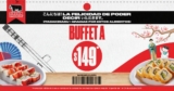 Cupón Sirloin Stockade buffet a $149 en la compra de bebida refill durante octubre