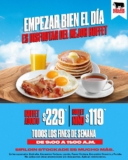 Sirloin Stockade nuevo buffet de desayuno los fines de semana desde $119