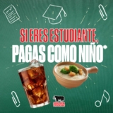 Promoción Sirloin Stockade Regreso a Clases: Si eres estudiante pagas como niño