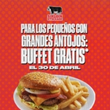 Promoción Sirloin Stockade Día del Niño: Buffet infantil gratis para niños hoy 30 de abril
