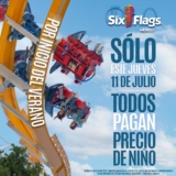 En Six Flags todas las entradas a precio de niño sólo este jueves 11 de julio