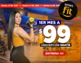 Promoción Smart Fit: Inscripción GRATIS + 1er mes a $99 en ambos planes