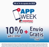 App Week Sodimac: 10% de descuento adicional y envío gratis al comprar por la app esta semana