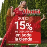 Promo del Día de las Madres Soho: 15% de descuento en toda la tienda