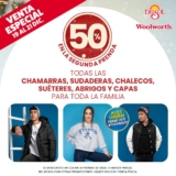 Venta especial Navidad Del Sol y Woolworth: 2do a mitad de precio en Chamarras, Sudaderas, Chalecos y más