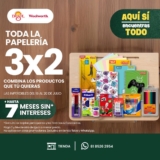 3×2 en toda la papelería + hasta 7 msi en Del Sol y Woolworth hasta hoy