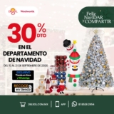 Feliz NaviDar y Compartir Del Sol y Woolworth: 30% de descuento en el departamento de Navidad