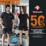 Segundo a mitad de precio en Ropa y accesorios deportivos en Del Sol y Woolworth solo por hoy