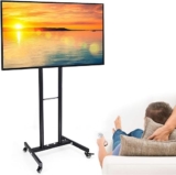 Soporte de TV con stand de altura ajustable con ruedas para desplazarse baja a su menor precio