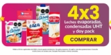 4×3 en leche evaporada y condensada en tiendas Soriana