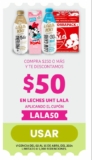 Cupón Soriana de $50 de descuento en leches Lala