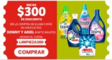 Cupón Soriana de $300 de descuento en productos Downy y Ariel