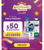 Cupón Soriana de $50 de descuento en marcas Lala y los Volcanes