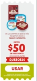 Cupones Soriana de hasta $50 de descuento en quesos y carnes frías seleccionadas