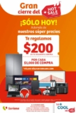 Promoción Soriana Último Día de Hot Sale: $200 de regalo por cada $1,000 de compra sólo hoy