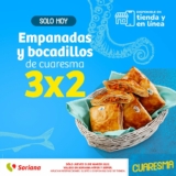 Ofertas Soriana Jueves de cuaresma 31 de marzo: 3×2 en empanadas y más