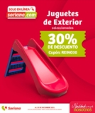 Cupón Soriana.com de 30% de descuento en juguetes de exterior