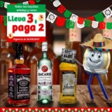 En Soriana Mercado 3×2 en todos los tequilas, whiskys y rones sólo hoy