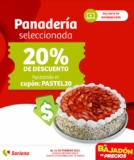 Cupón Soriana de 20% de descuento en panadería y pastelería seleccionada