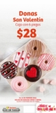 Ofertas Soriana San Valentín en pastelería: 6 donas San Valentín por $28 y más