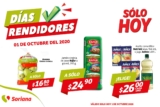Folleto Soriana Días Rendidores 1 de octubre 2020