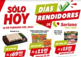 Folleto Soriana Días Rendidores 18 de febrero 2021