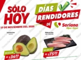 Folleto Soriana Días Rendidores 19 de noviembre 2020