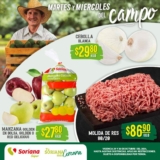 Folleto Soriana Súper Martes y Miércoles del Campo 29 y 30 de octubre 2024