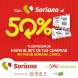 Folleto Soriana Súper Dinero de Vuelta con hasta un 50% de devolución en tus compras