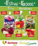 Folleto Soriana Super Festival de Frescos en Manzanas del 17 al 20 de noviembre 2020