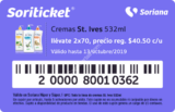 Cupones del día Soriticket válidos este fin de semana del 11 al 13 de octubre