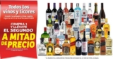 Promoción Soriana: Segundo a mitad de precio en vinos y licores este fin de semana
