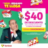 Cupón Julio Regalado: $40 de descuento en la compra de $100 o más en Danonino