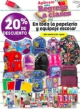 En Soriana 20% de descuento en toda la papelería y mochilas hoy 15 de agosto