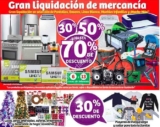 Soriana gran Liquidación de pantallas, línea blanca, muebles y más con hasta 70% de descuento