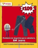 En Soriana Mercado pantalones de mezclilla para caballeros BM jeans a sólo $109 pesos